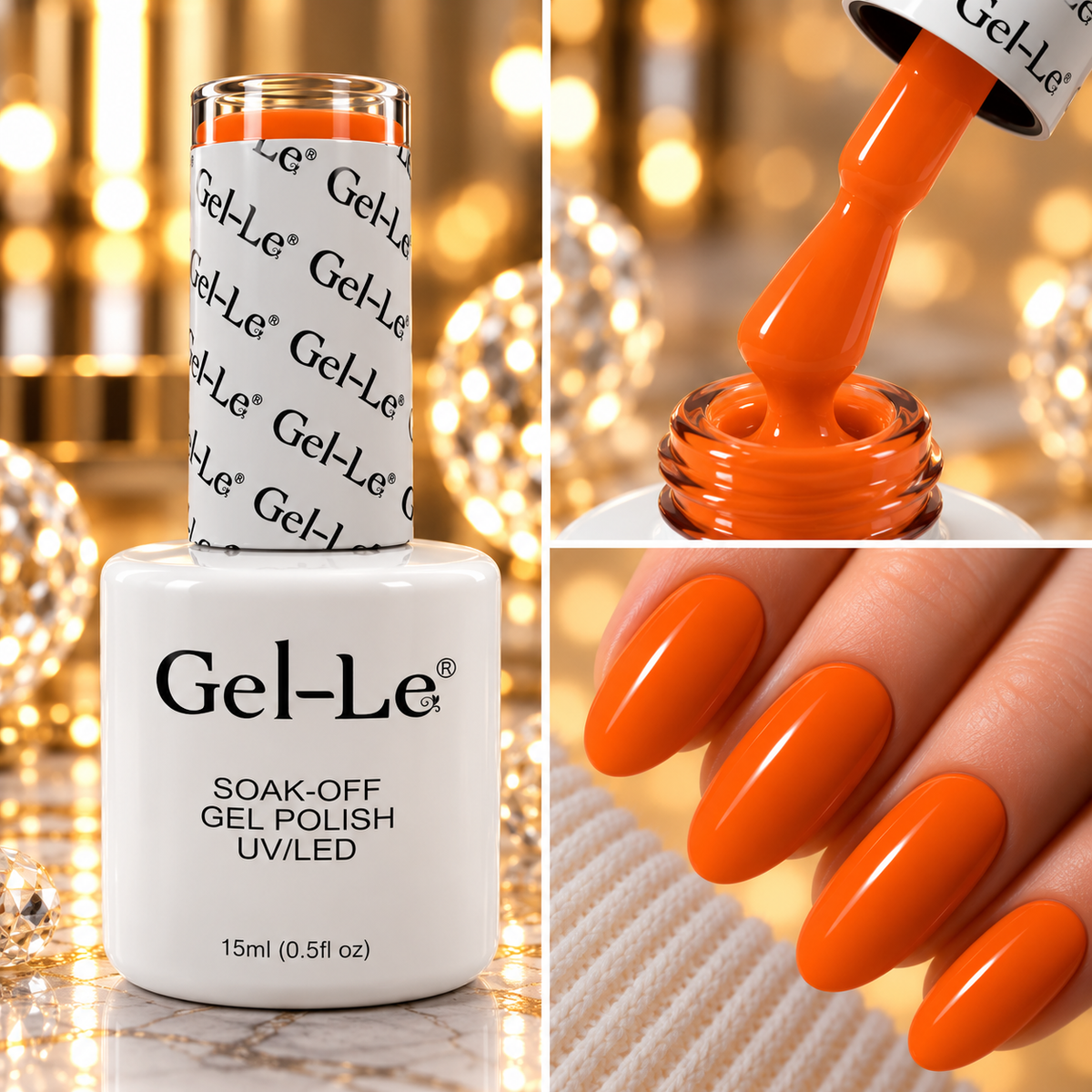 Gel-Le L161 Orange-U Lovely Gel Polish