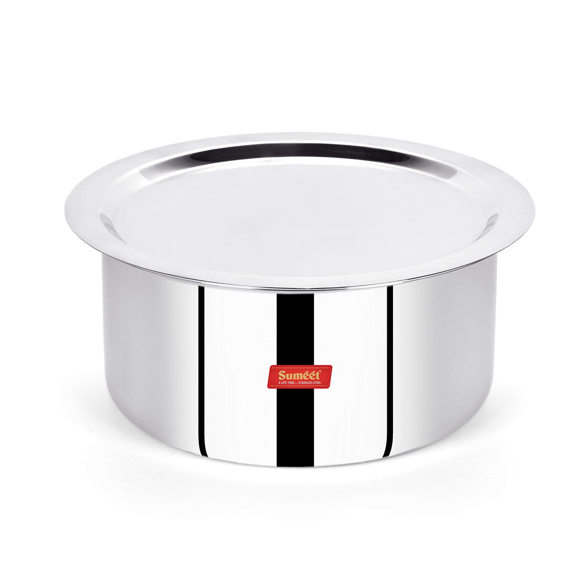 Sumeet Cook Smart Tri-Ply Tope with Lid, 3 Liters, 20 cm