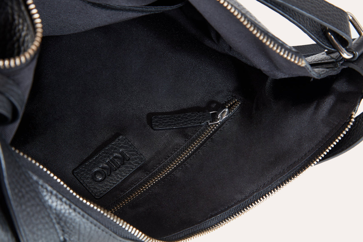 Versatile Pebble Leather Shoulder Bag