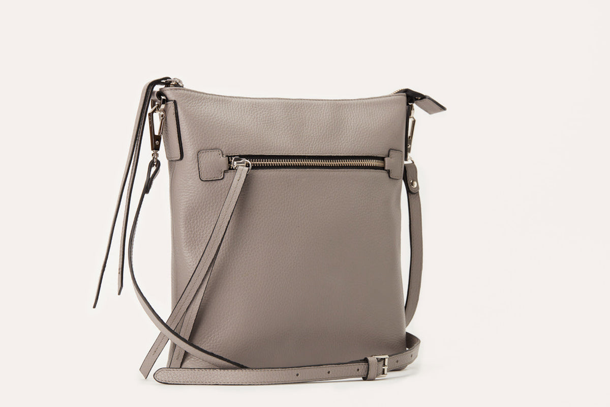 Pebble Leather Crossbody with Card Slots