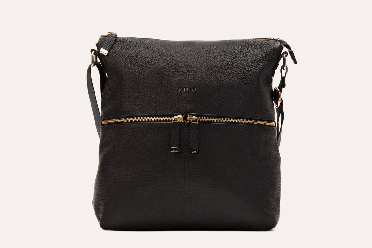 Pebble Leather Zip Tote