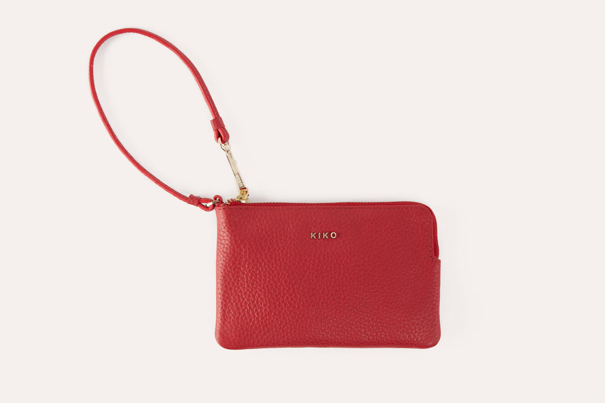 Small Pebble Leather Wristlet