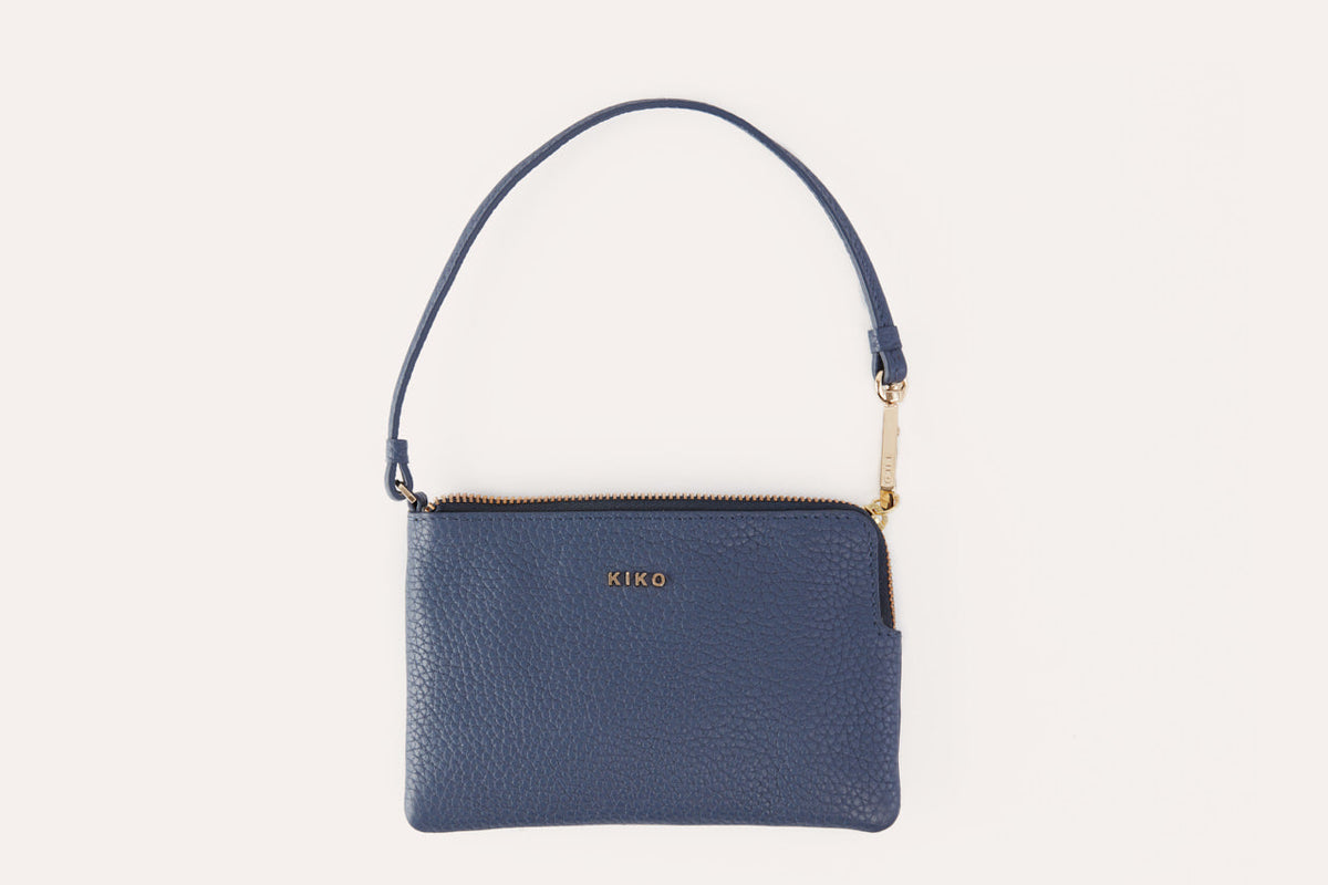 Small Pebble Leather Wristlet