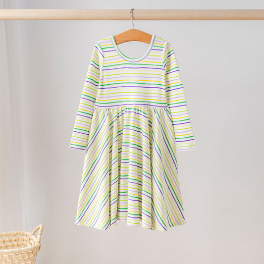 Carnival Time Organic Cotton Dress for Kids