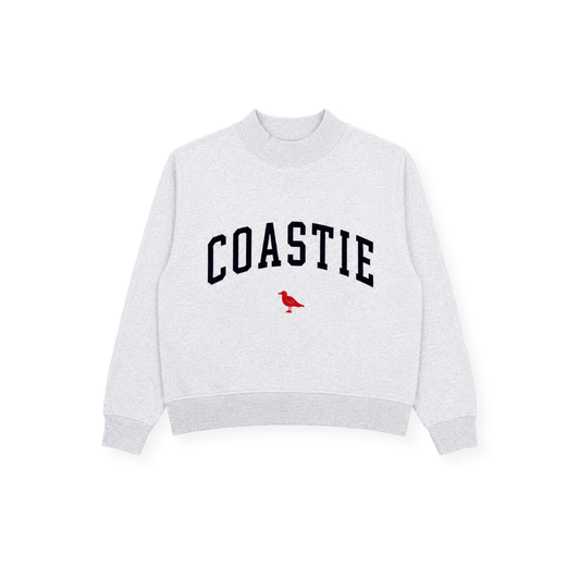 Coastie Embroidered Mockneck Sweatshirt