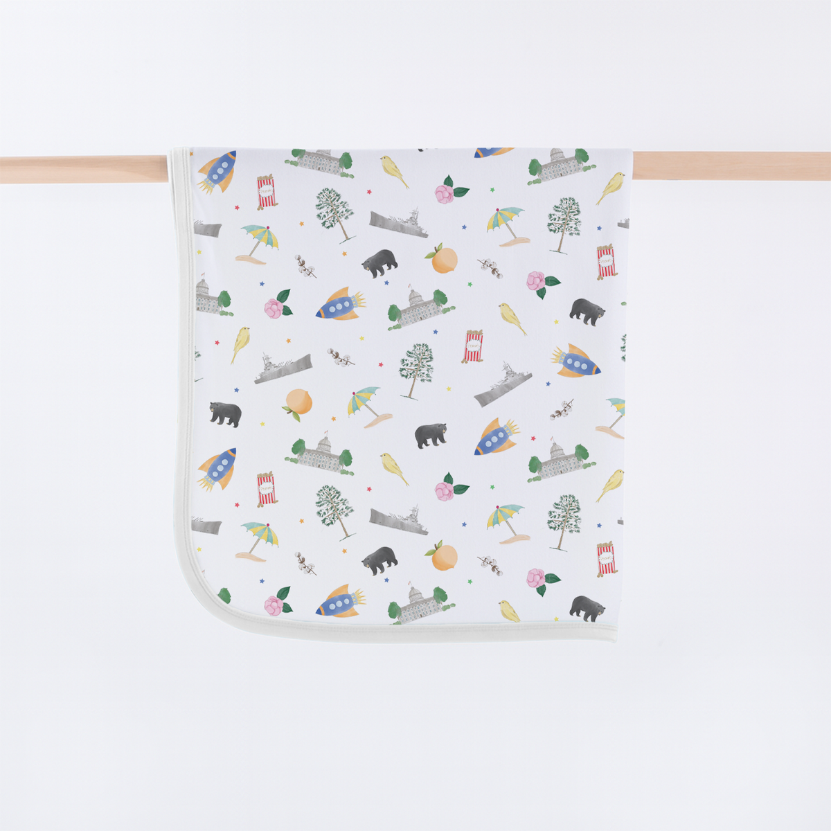 Alabama Kids Organic Cotton Blanket for Babies