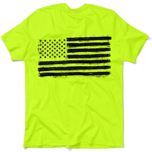 Old Glory Safety Yellow Hi-Vis T-Shirt