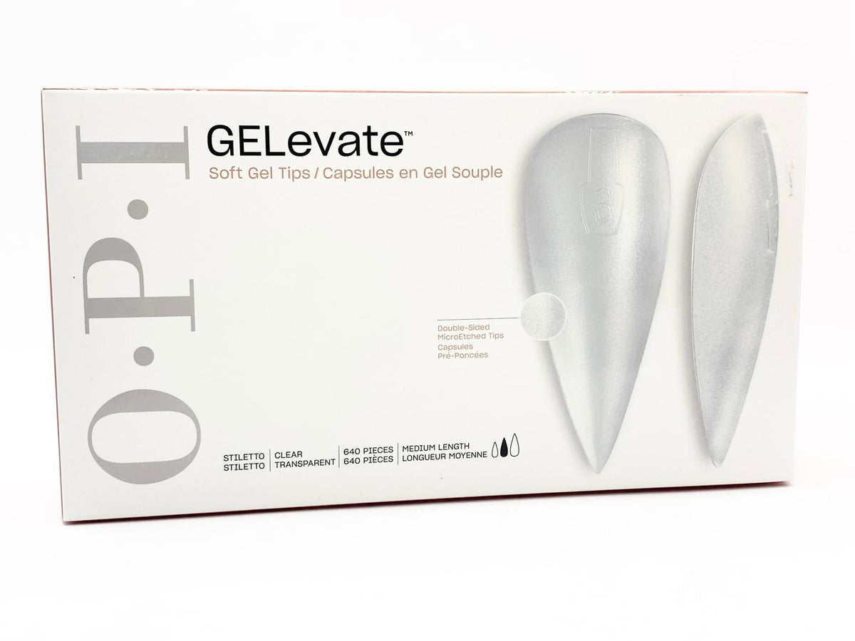 OPI GELevate Soft Gel Tips 640-Piece Box - Stiletto