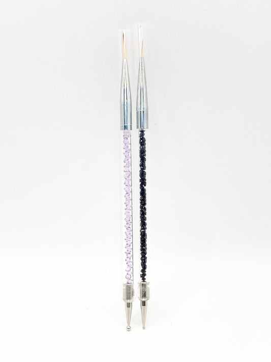 Queens - Liner Brushes with Stone Picker (Set of 2)