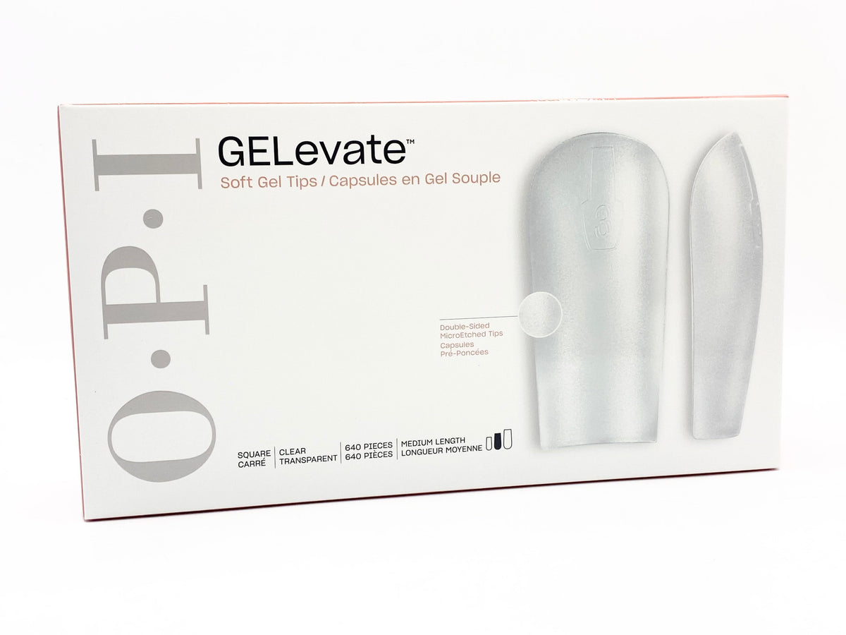 OPI GELevate Soft Gel Tips 640-Piece Box - Square