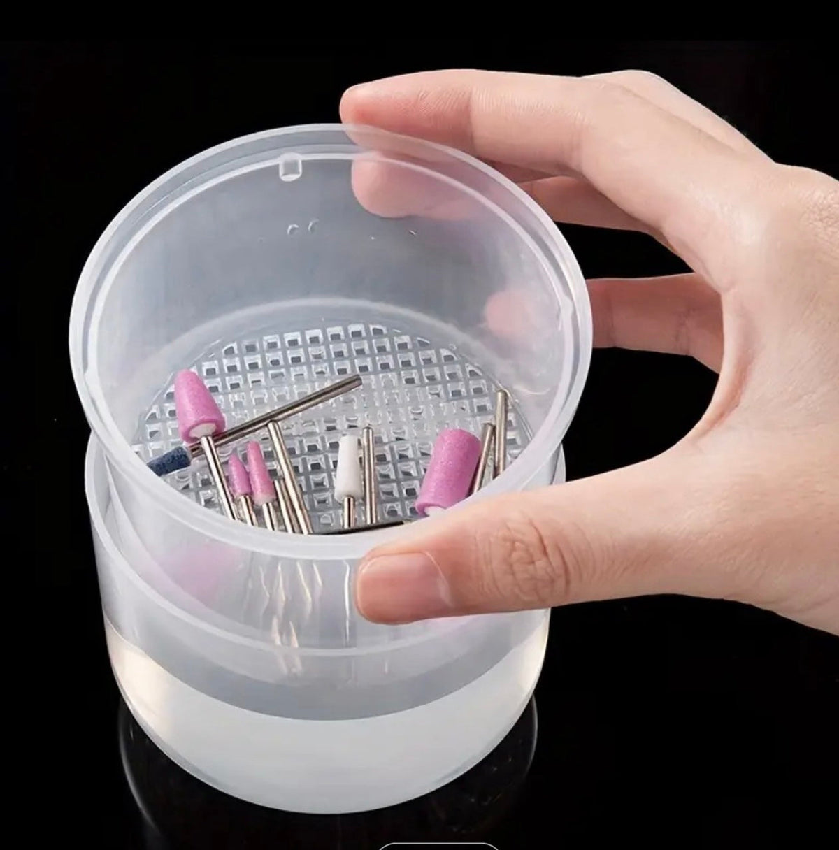 Bit Cleaning Container, Pink