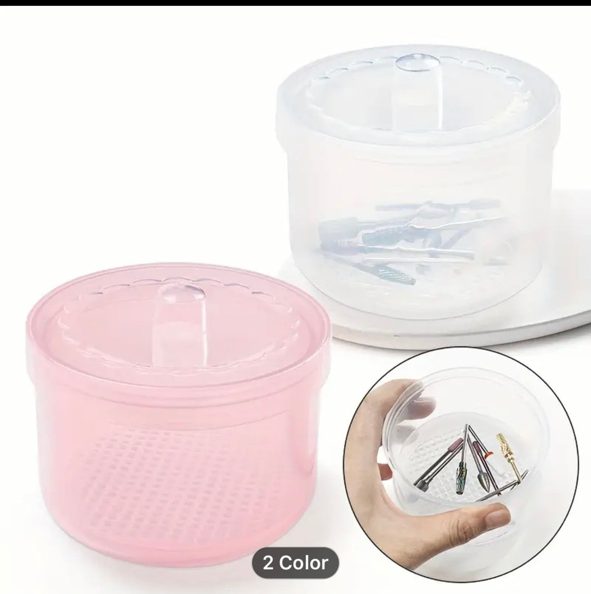 Bit Cleaning Container, Pink