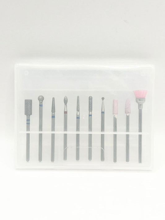Gel-Le - Nail Drill Bit Set (10 Pieces)