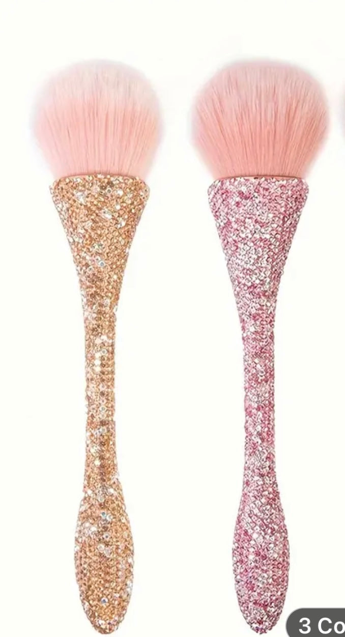 Crystal Rhinestones Nail Dust Brush