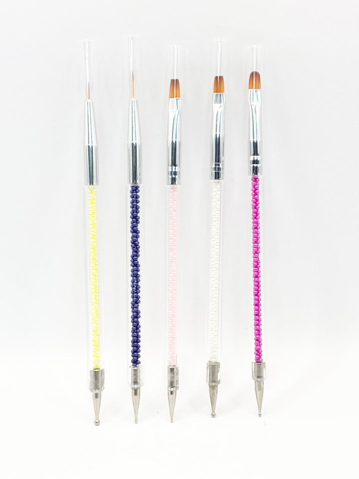 Queen Design Brush with Stone Picker - 5 pc