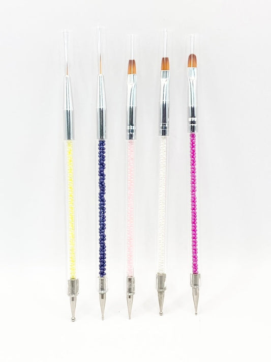 Queen Design Brush with Stone Picker - 5 pc