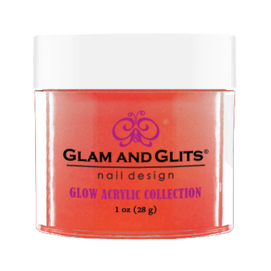 Glam And Glits - Glow Acrylic Powder - GL2012 Wicked Lava 1oz (Limited)