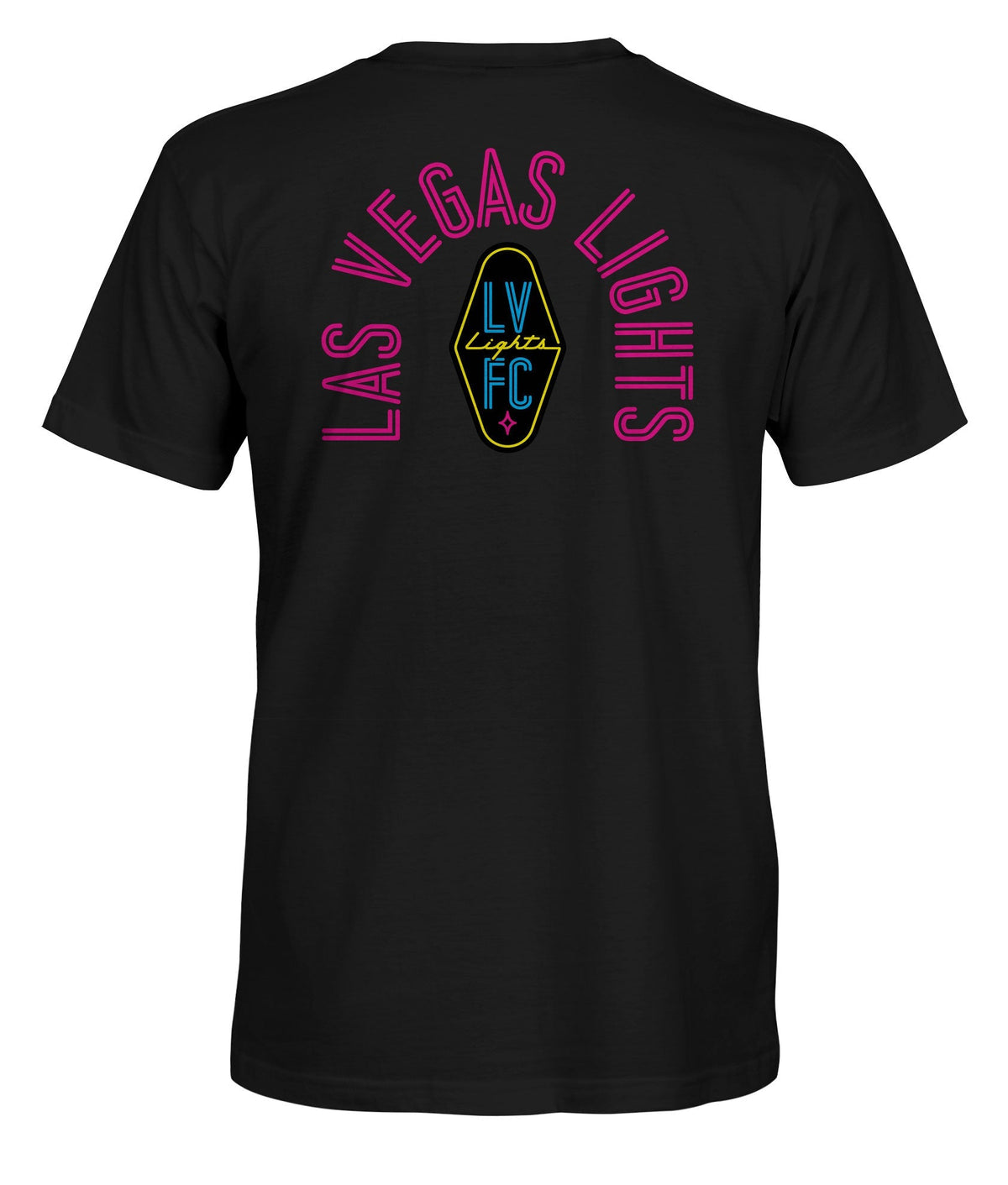 Las Vegas Lights True Glory Heavyweight Cotton T-Shirt - Black