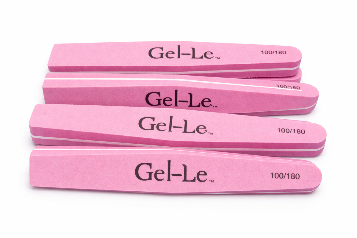 Gel-Le Taper Sponge File (100/180), 10-Piece Pack