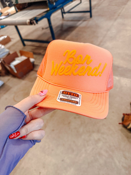 Underground Original Design: Bon Weekend! PUFF Trucker Hat
