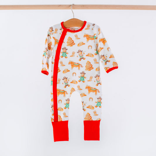 Cookie Roundup Organic Cotton Zip-Up Pajama