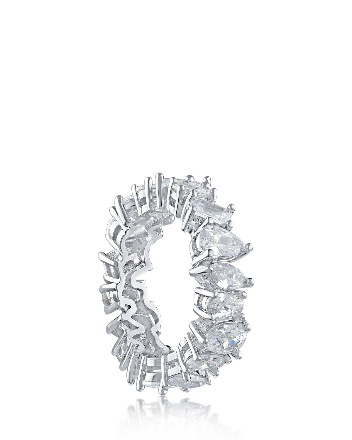 Multi-Shape CZ Eternity Band