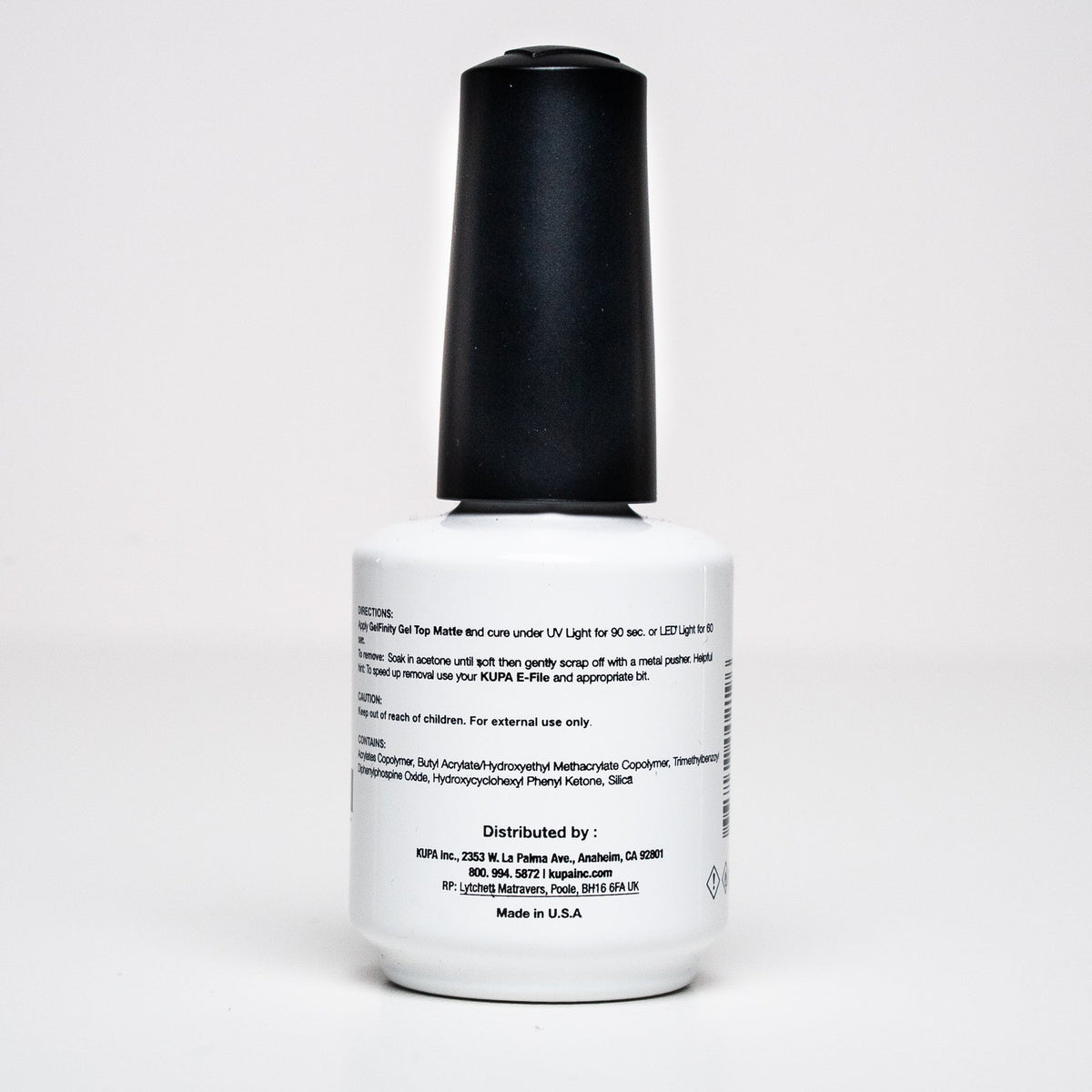 Kupa - GelFinity - Gel Topcoat Matte Finish, 0.5 oz