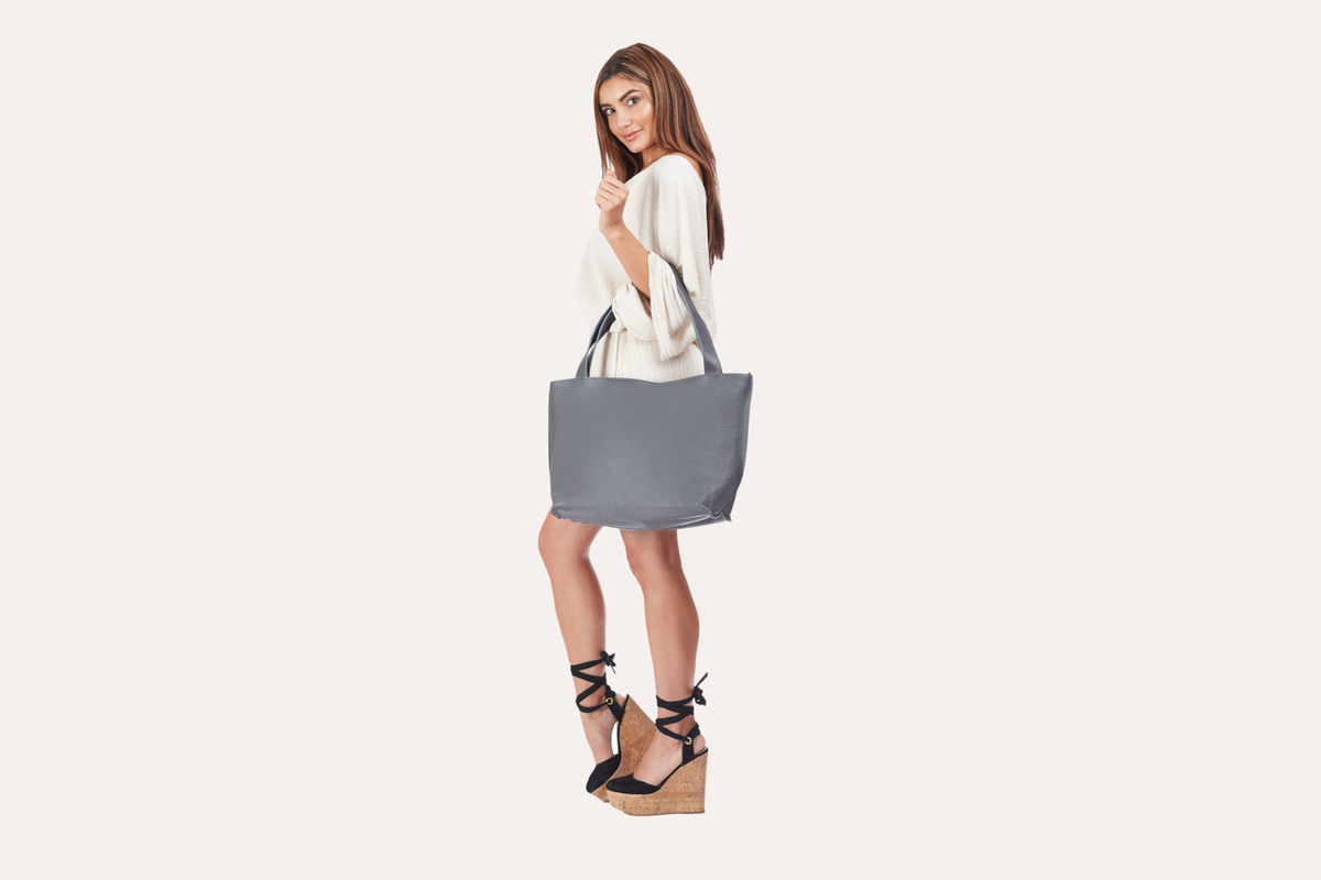 On the Go Leather Tote