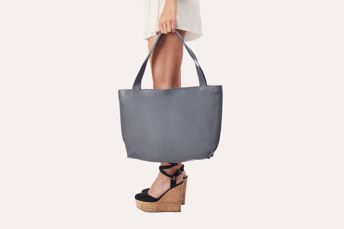 On the Go Leather Tote