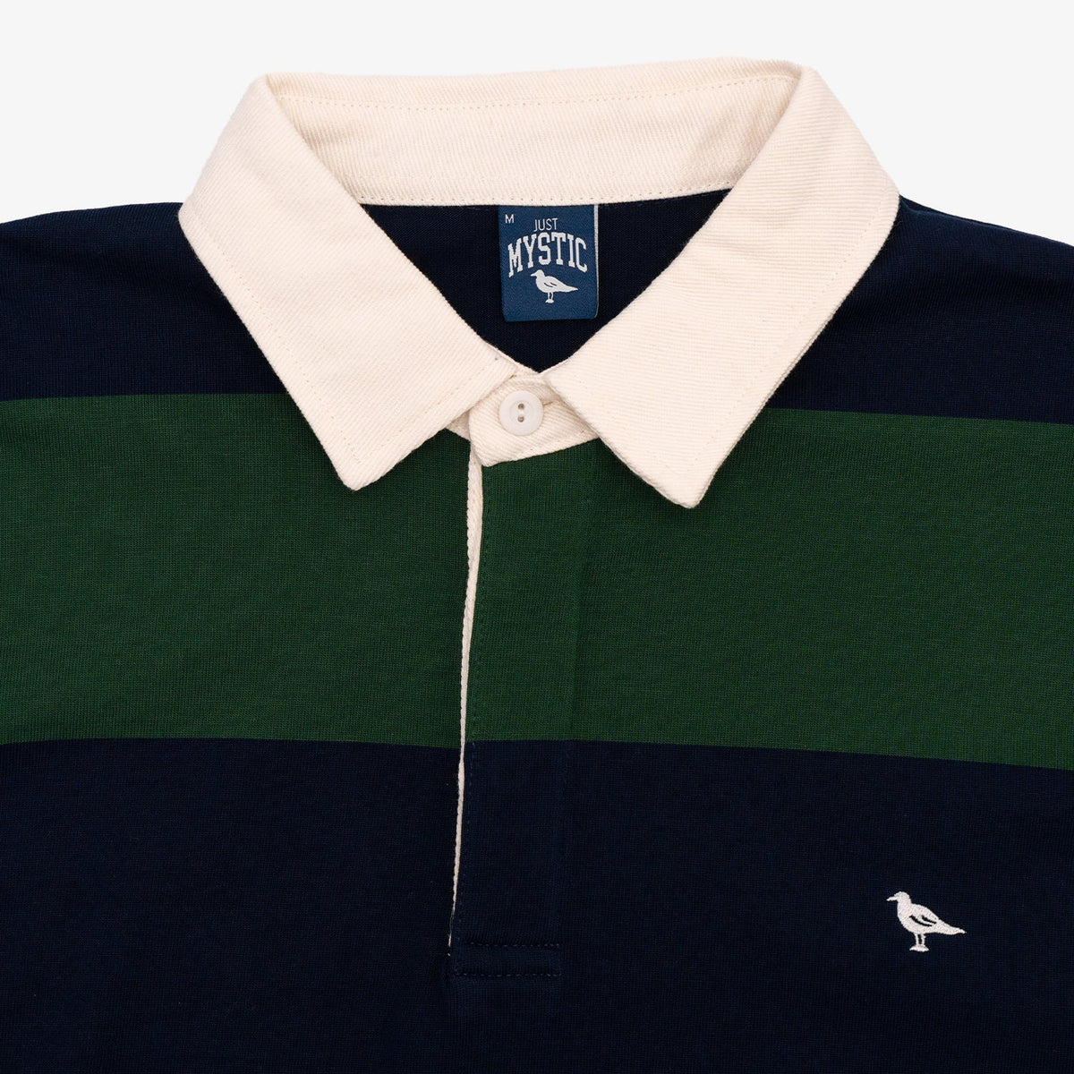 Classic Green and Navy Striped Rugby Shirt