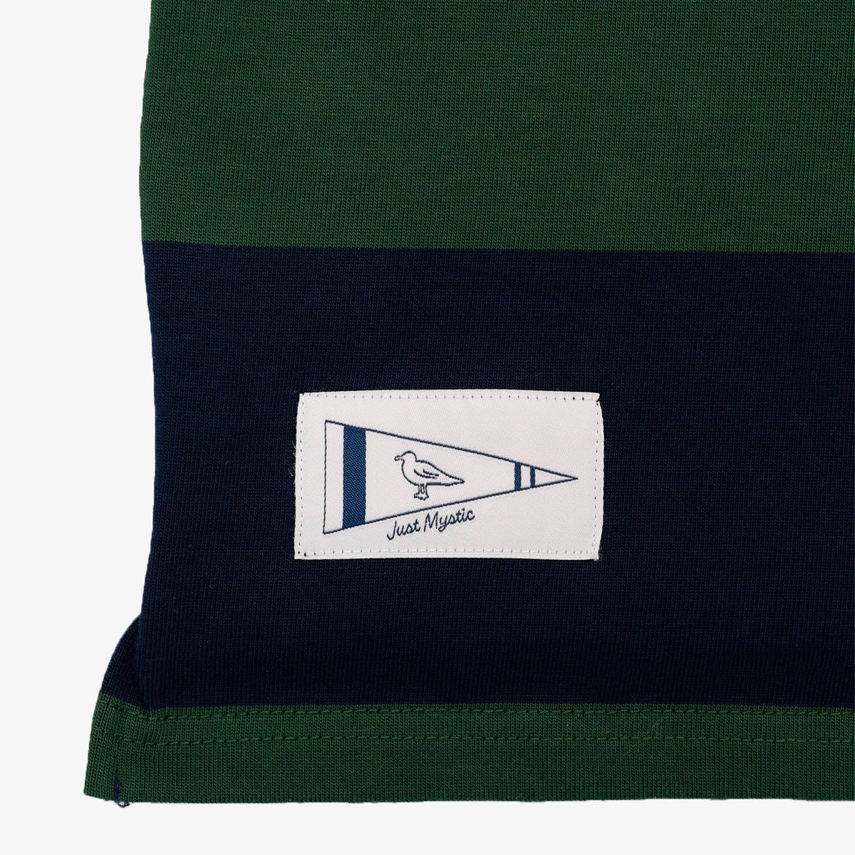 Classic Green and Navy Striped Rugby Shirt