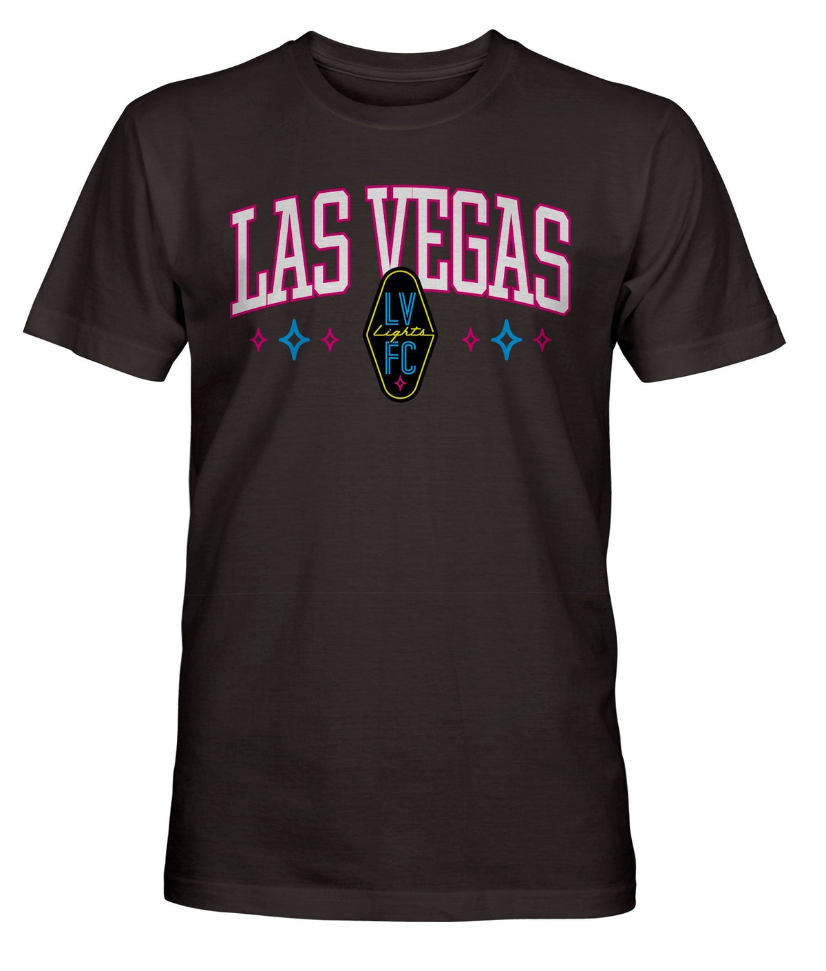 Las Vegas Lights Athletic Wordmark Cotton T-Shirt - Graphite