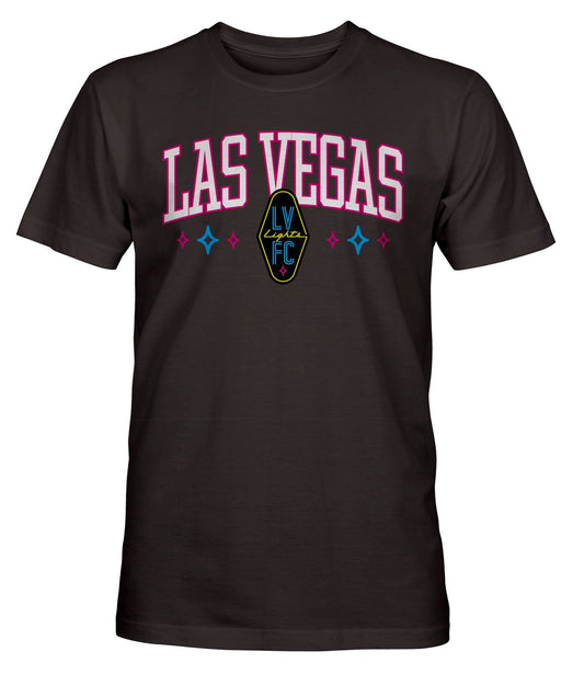 Las Vegas Lights Athletic Wordmark Cotton T-Shirt - Graphite
