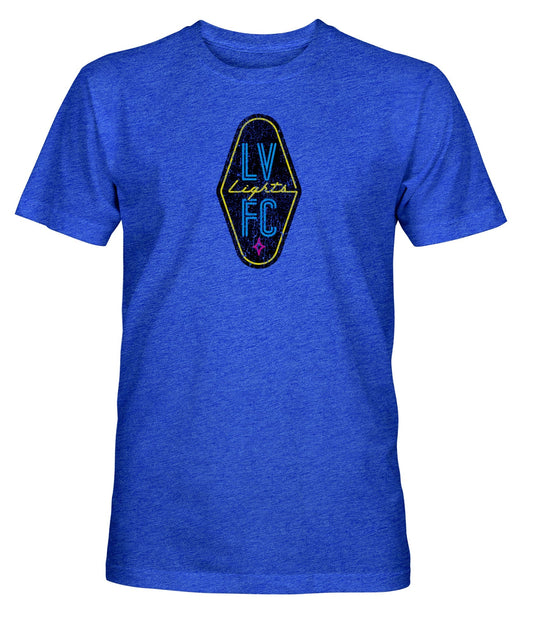 Las Vegas Lights FC Color Badge Vintage Triblend T-Shirt - Royal Blue