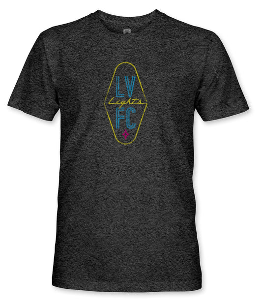 Las Vegas Lights FC Color Badge Vintage Triblend T-Shirt - Black