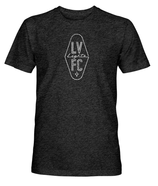 Las Vegas Lights FC Mono Badge Vintage Triblend T-Shirt - Black
