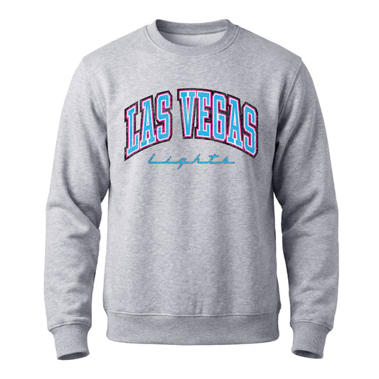 Las Vegas Lights FC Athletic Wordmark Crewneck Sweatshirt - Grey