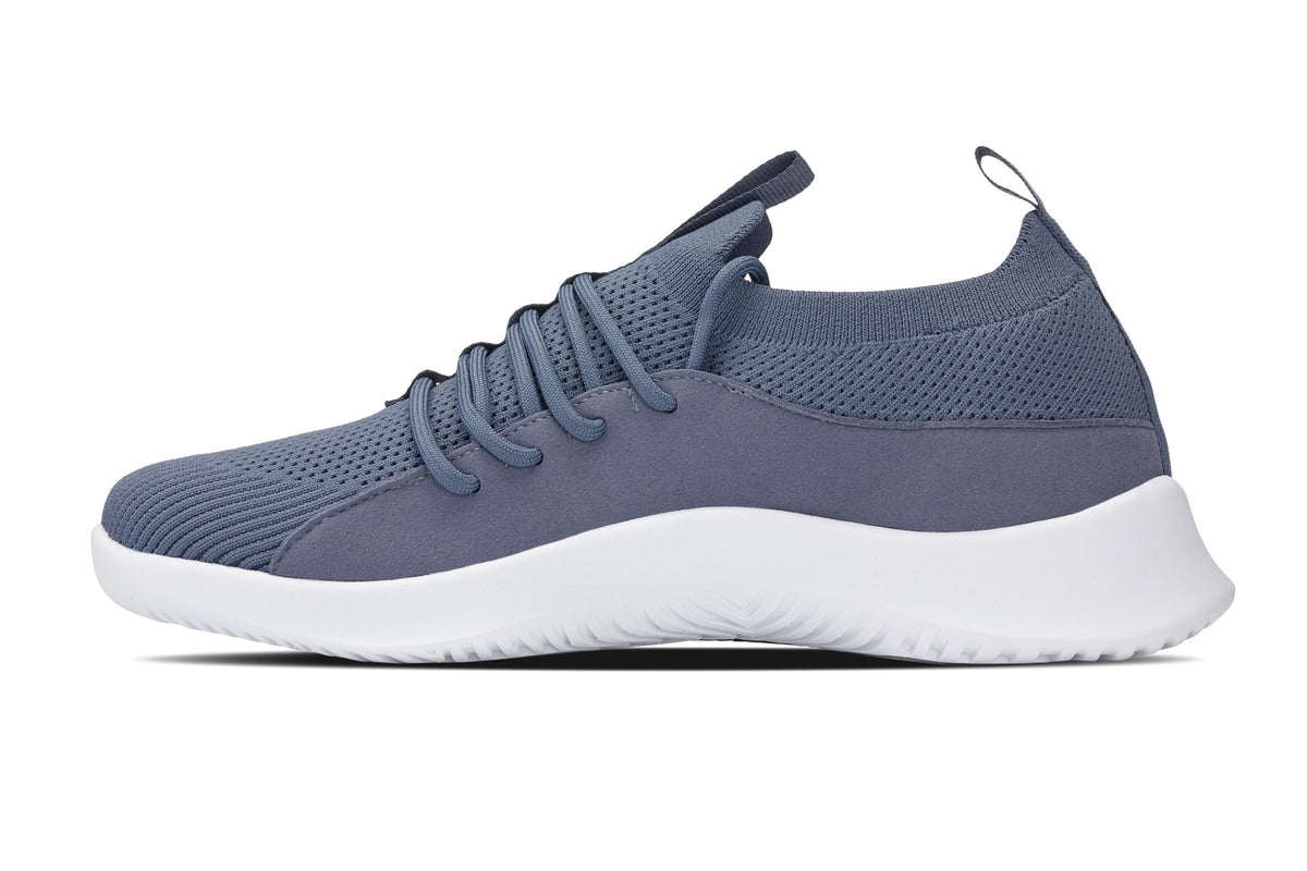 CALTO Q133 2.4-Inch Taller Light Slate Gray/White Sole Ultra-Lightweight Sneakers