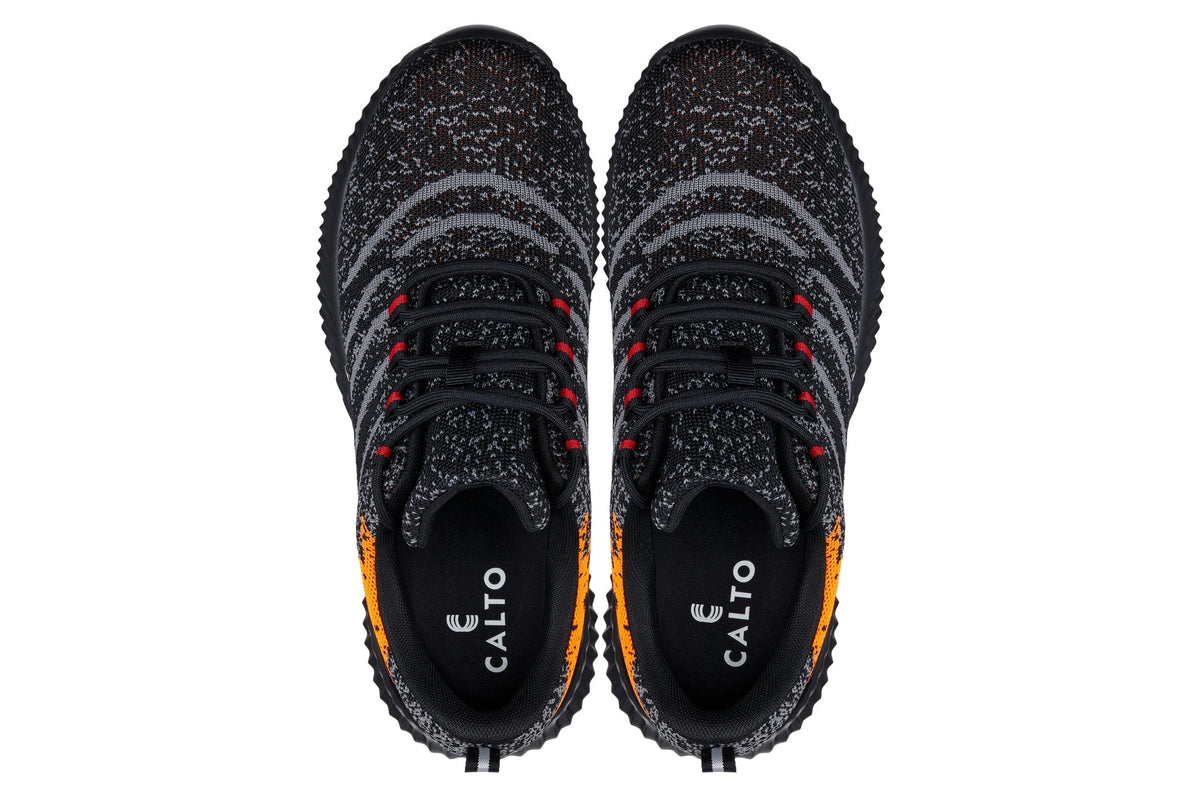 CALTO - Q219 - 2.4 Inches Taller (Neon Orange/Black/Grey) - Ultra Lightweight