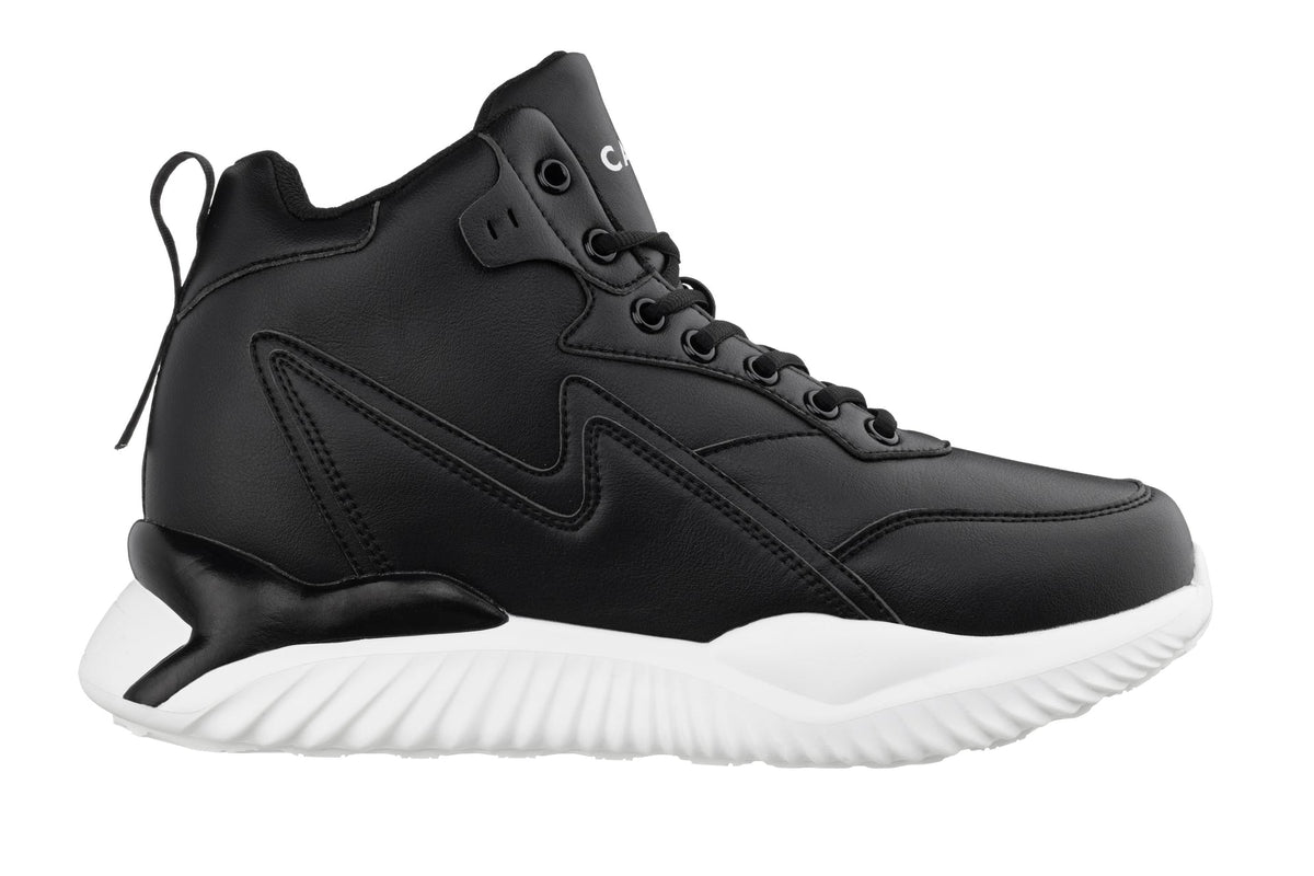 CALTO S3060 4-Inch Taller Black Lightweight Sneakers