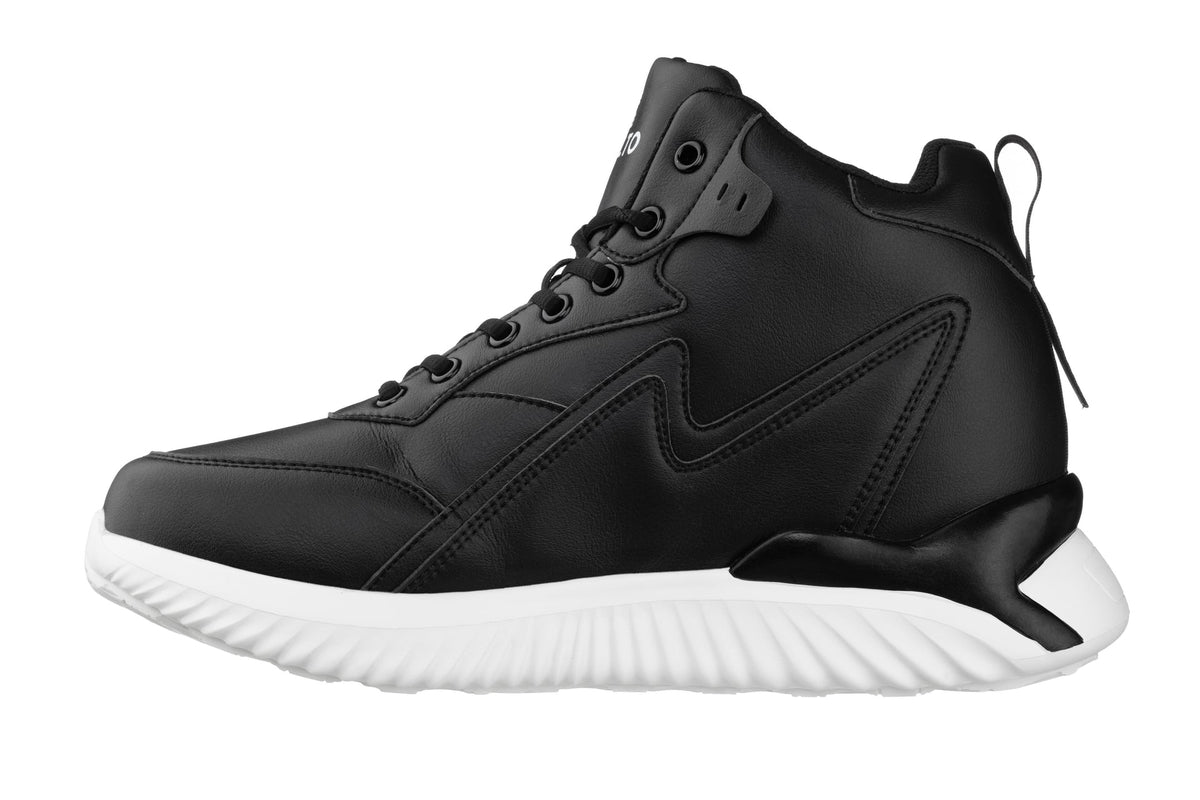 CALTO S3060 4-Inch Taller Black Lightweight Sneakers