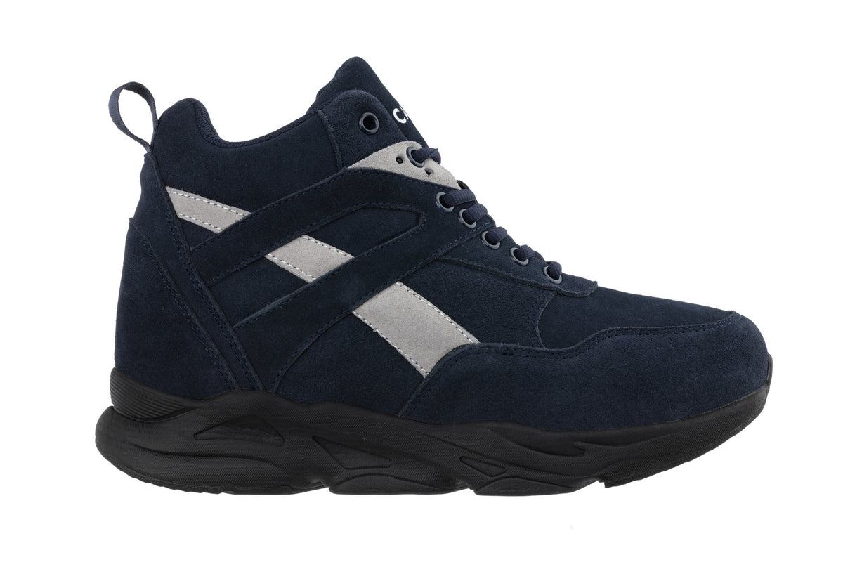CALTO S33595 4-Inch Taller Blue/Grey Sneakers