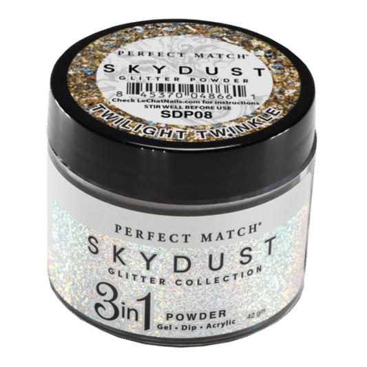 LeChat SkyDust Glitter Powder - SDP08 Twilight Twinkle 1.5 oz (Limited)