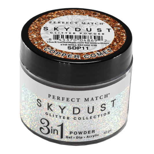 Lechat - SkyDust Glitter Powder - SDP11 Copper Comet 1.5 oz (Limited)