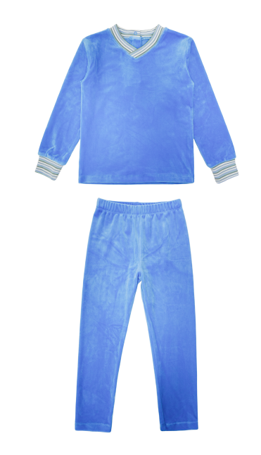 Striped Cuff Pajamas - Velour