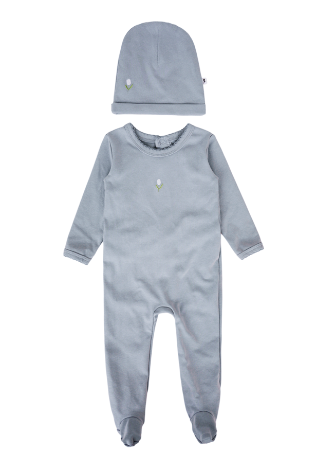 Flower Footie - Cotton