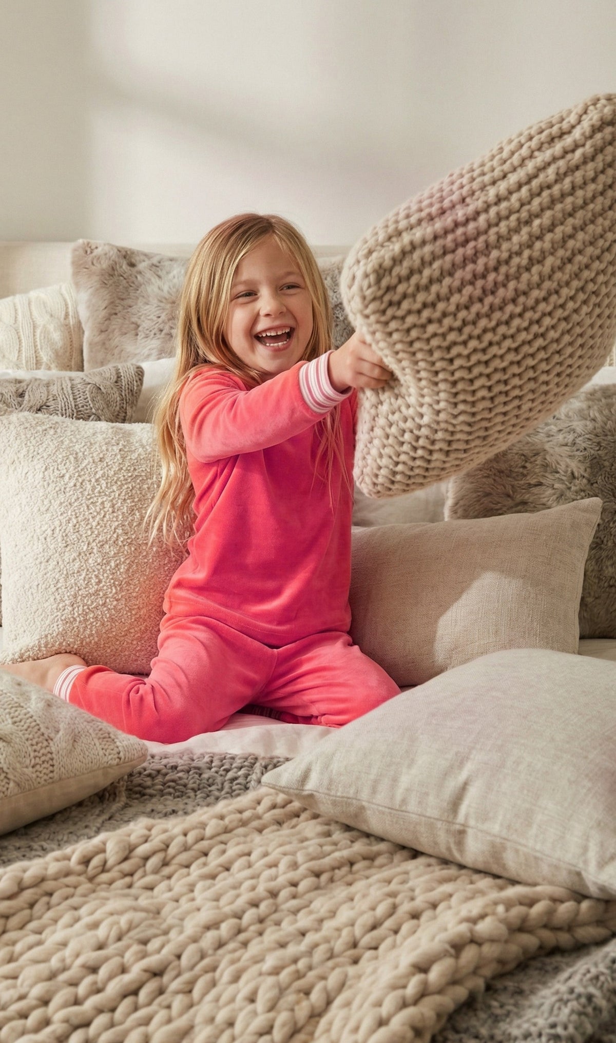 Striped Cuff Pajamas - Velour