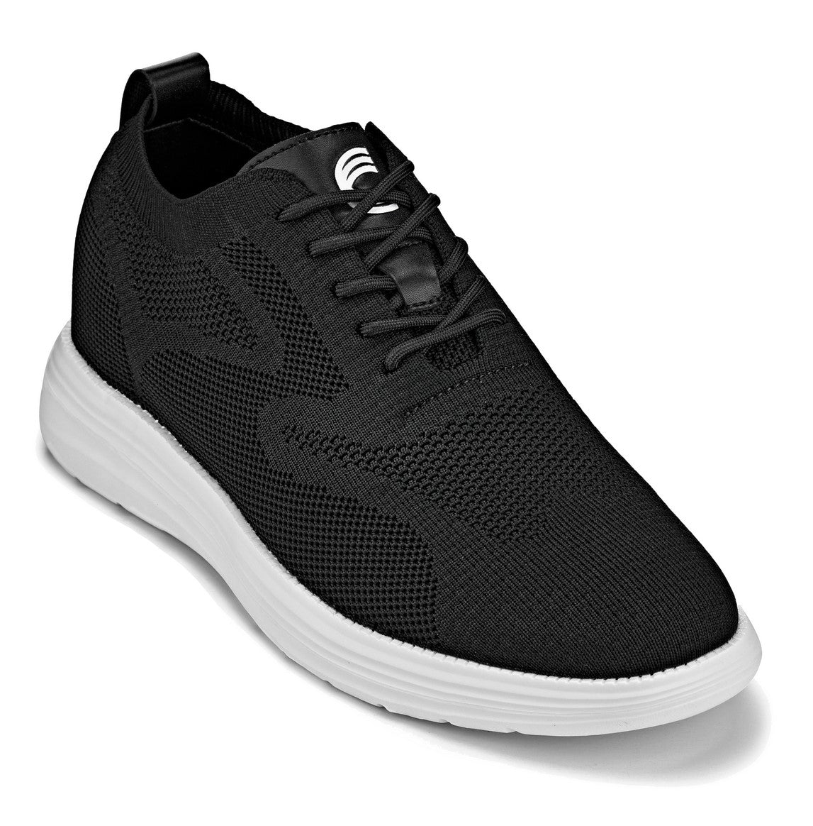 CALTO X2632 2.8-Inch Taller Black/White Sole Lace-Up Casual Walker – Lightweight