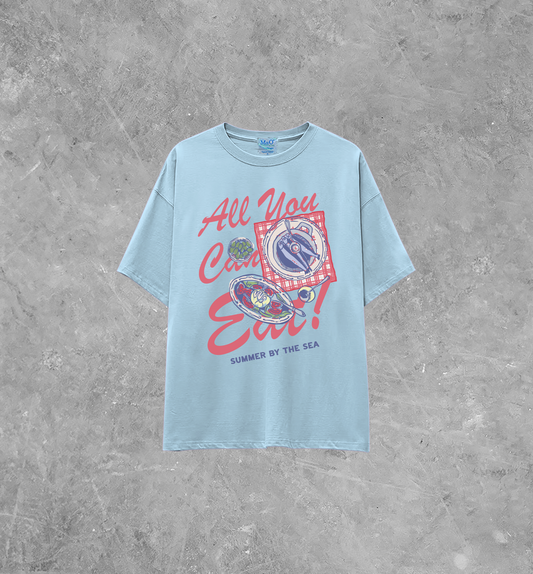 All You Can Eat, Seafood Lightweight M&O Cotton T-Shirt