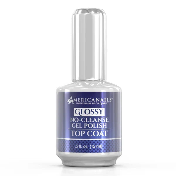AmericaNails - No-Cleanse Gel Polish Top Coat | Glossy, 0.5 oz